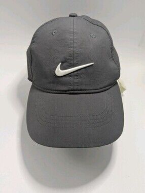 Nike Legacy 91 Golf Hat Cap Adjustable Gray Dri-Fit Center Swoosh Unisex